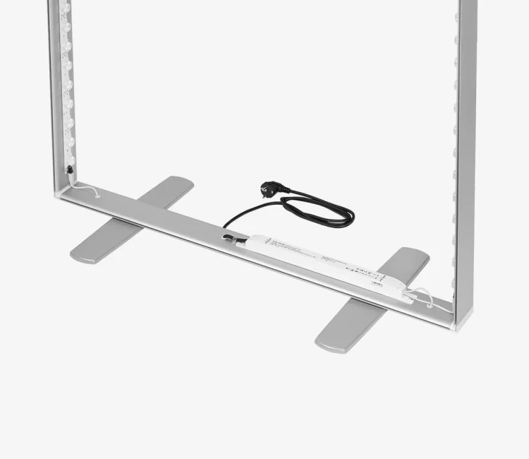 Pies de doble cara fáciles de usar con retroiluminación zen