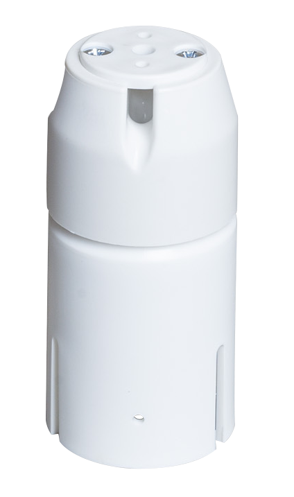 Głowica nakładana do masztów z włókna szklanego biała