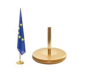 Stojak flagowy 1-ramienny złoty